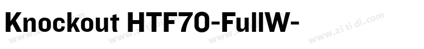 Knockout HTF70-FullW字体转换